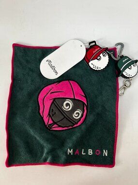 Malbon Golf Towel Ball Cleaning Towel Golf Bag Creative Ornament